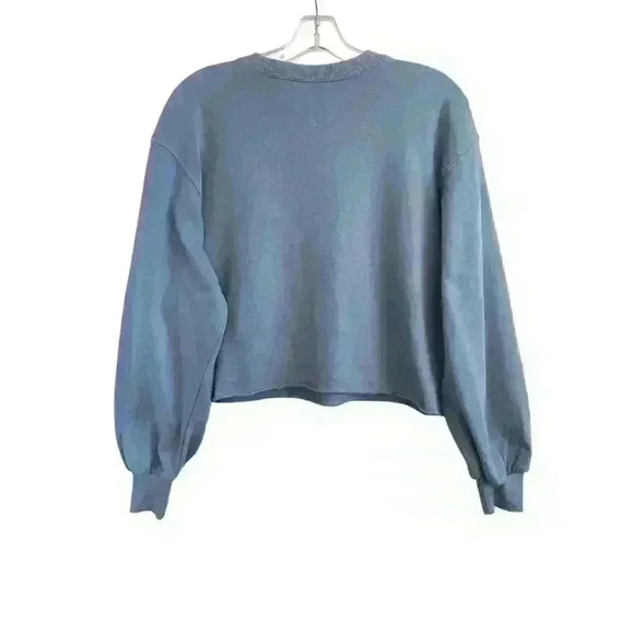 Dodge Wms M Charger Graphic Pullover Sweatshirt Blue Cropped Classic Car Muscle - Picture 4 of 15